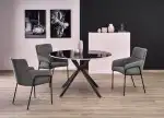 Avelar kerek étkezőasztal – fekete / fehér - Image 2