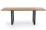 HORUS bővíthető étkezőasztal, téglalap alakú, szín: tölgy/fekete - Image 4