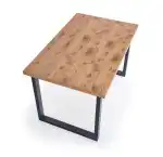 HORUS bővíthető étkezőasztal, téglalap alakú, szín: tölgy/fekete - Image 10