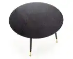 Embos kerek étkezőasztal – fekete / arany - Image 5