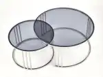 Mercury dohányzóasztal (2 db-os szett) – füstszínű - Image 5