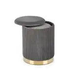 MONTY puff szett tároló funkcióval, szín: szürke/arany - Image 10