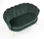 Amorinito XL pihenőfotel – sötétzöld / arany - Image 8