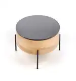 Zenga dohányzóasztal – arany tölgy / fekete - Image 4