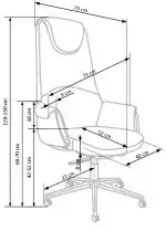Calvano forgószék – világosbarna / sötét barna - Image 4