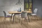 Cambell bővíthető étkezőasztal – natúr tölgy / fekete - Image 10