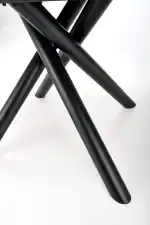 Derrick bővíthető étkezőasztal – natúr tölgy / fekete - Image 3