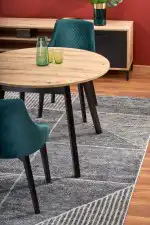 Ruben bővíthető étkezőasztal – artisan tölgy / fekete - Image 14