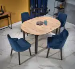 Ringo bővíthető étkezőasztal – artisan tölgy / fekete - Image 11