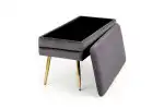 Velva tárolós pad – szürke / arany - Image 6