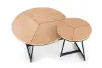 Karida dohányzóasztal – természetes tölgy / fekete - Image 8