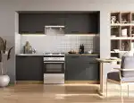 Daria 240 cm-es blokk konyha – antracit / craft tölgy