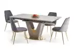 Valentino bővíthető étkezőasztal – szürke márvány / világosszürke / arany - Image 10