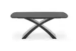 SILVESTRO bővíthető étkezőasztal, téglalap alakú, szín: sötétszürke/fekete - Image 14