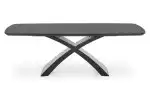 SILVESTRO bővíthető étkezőasztal, téglalap alakú, szín: sötétszürke/fekete - Image 15