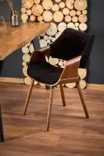 Dickson bővíthető étkezőasztal – natúr tölgy / fekete - Image 7