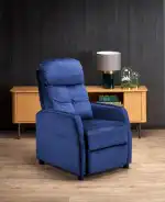 Felipe 2 dönthető pihenőfotel – sötétkék - Image 4
