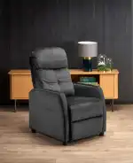 Felipe 2 dönthető pihenőfotel – fekete - Image 4