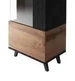 RANDOM W-1 vitrin, szín: wotan tölgy/fekete - Image 14