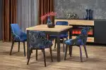 Tiago Square bővíthető étkezőasztal – craft tölgy / fekete