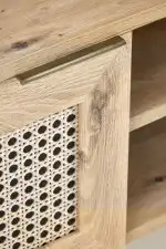 Borneo RTV-1 TV-állvány – artisan tölgy / fekete - Image 9