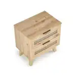 Borneo SN-1 éjjeliszekrény – artisan tölgy / fekete - Image 2