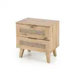 Borneo SN-1 éjjeliszekrény – artisan tölgy / fekete - Image 10