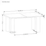 Elefante Rectangle bővíthető étkezőasztal – natúr tölgy - Image 11
