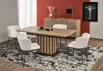 Lamello bővíthető étkezőasztal – artisan tölgy / fekete