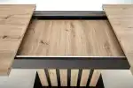 Lamello bővíthető étkezőasztal – artisan tölgy / fekete - Image 2