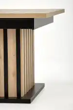 Lamello bővíthető étkezőasztal – artisan tölgy / fekete - Image 3
