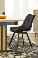 Lamello bővíthető étkezőasztal – artisan tölgy / fekete - Image 13