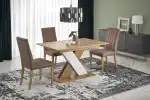 Xarelto bővíthető étkezőasztal – lancelot tölgy / fehér