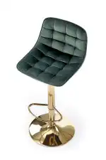 H120 bárszék – sötétzöld / arany - Image 12