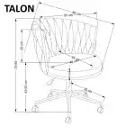 Talon forgószék – világos bézs - Image 4