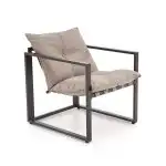 Shark kerti garnitúra (kanapé + 2 fotel + dohányzóasztal) – sötétbarna/cappuccino - Image 17