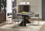 Luciano bővíthető étkezőasztal – kék márvány / fekete - Image 18