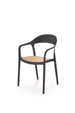 K530 rakásolható szék – natúr / fekete