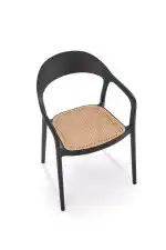 K530 rakásolható szék – natúr / fekete - Image 11