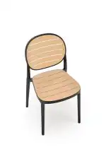 K529 rakásolható szék – natúr / fekete - Image 10
