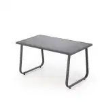 Conor kerti garnitúra (kanapé + 2 fotel + dohányzóasztal) – sötétszürke/világosszürke - Image 7