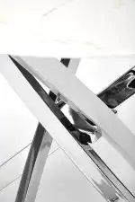 RAYMOND 2 asztal, kerek, szín: fehér márvány/ezüst - Image 5