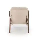 Milano 1S pihenőfotel – bézs / sötét dió - Image 2