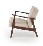 Milano 1S pihenőfotel – bézs / sötét dió - Image 4