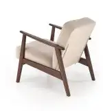 Milano 1S pihenőfotel – bézs / sötét dió - Image 5