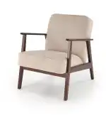 Milano 1S pihenőfotel – bézs / sötét dió - Image 10