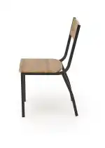Milton étkezőszett (asztal + 4 szék) – natúr / fekete - Image 10