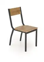 Milton étkezőszett (asztal + 4 szék) – natúr / fekete - Image 11