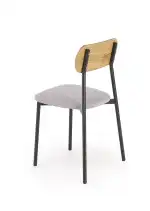 NANDO garnitúra (asztal + 2 szék), téglalap alakú, szín: természetes/fekete - Image 13