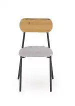 NANDO garnitúra (asztal + 2 szék), téglalap alakú, szín: természetes/fekete - Image 17